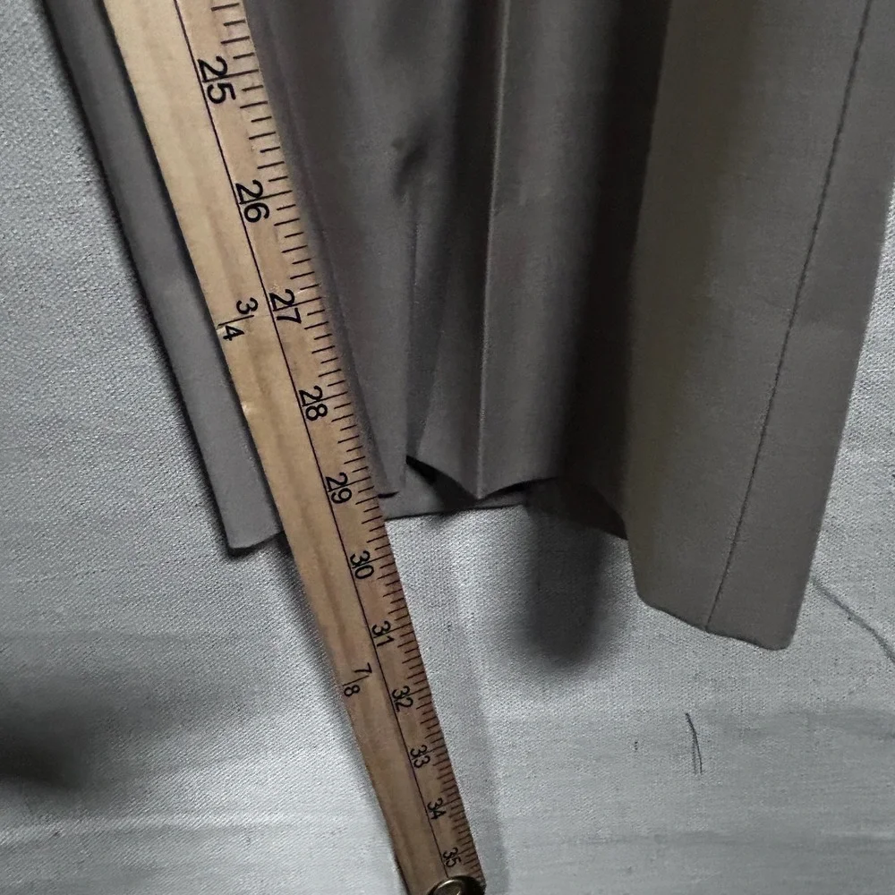 Tiglio Luxe Lanificio Di Biella Mens 36R Virgin Wool Dress‎ Pants Taupe Brown